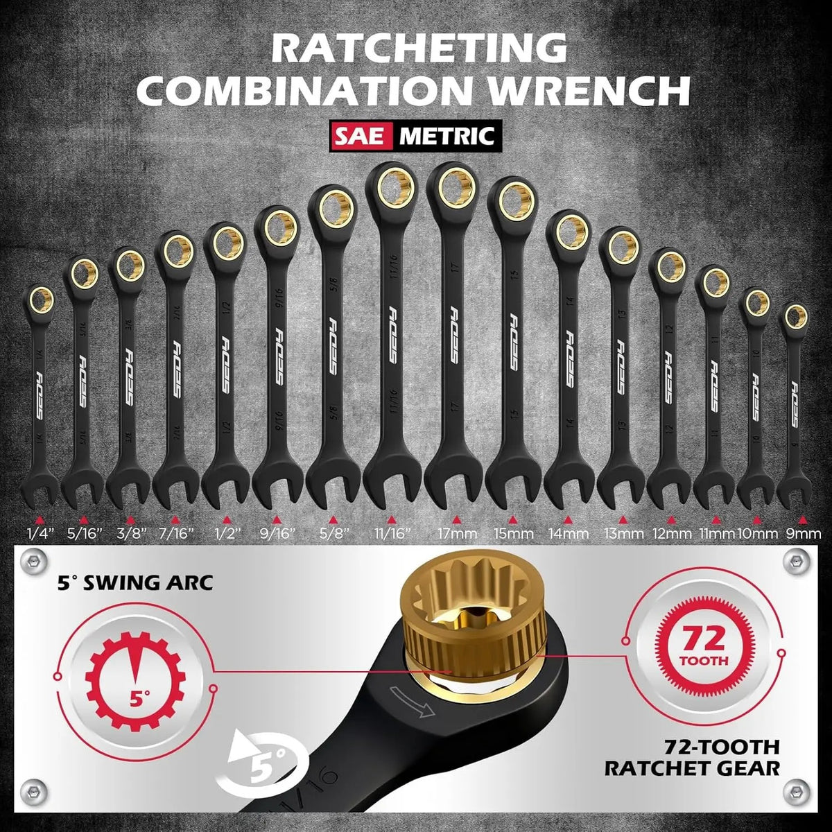 SEDY 132-piece mechanics tool set