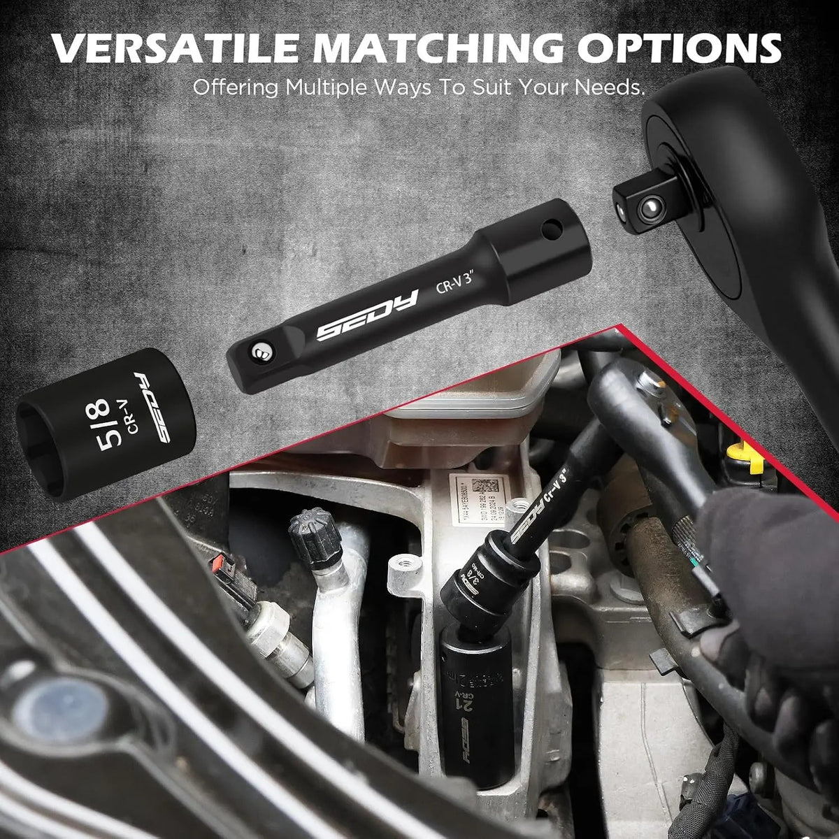 SEDY 132-piece mechanics tool set