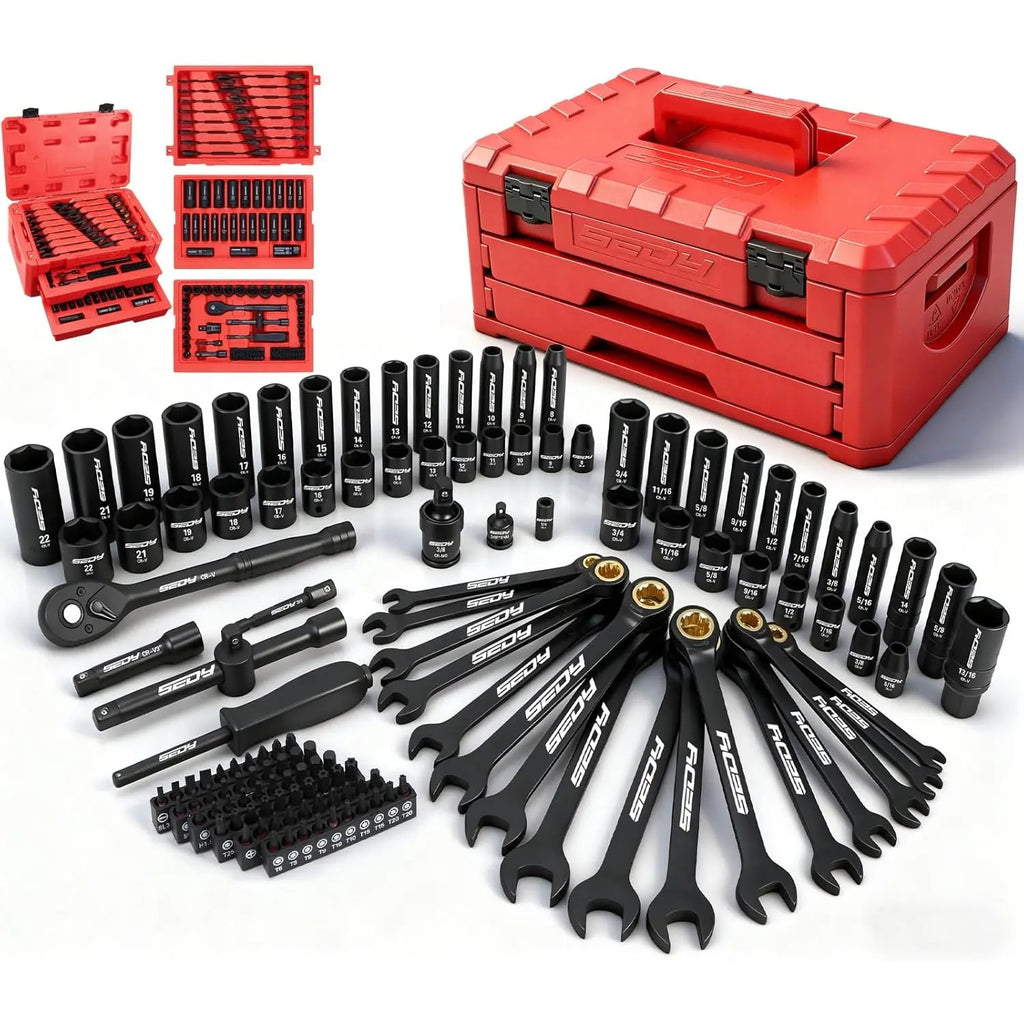 SEDY 132-piece mechanics tool set